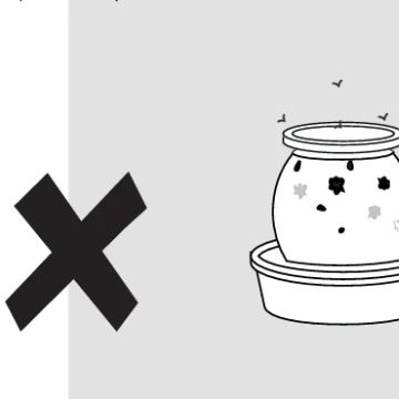 Make sure that dust and dirt DO NOT accumulate.